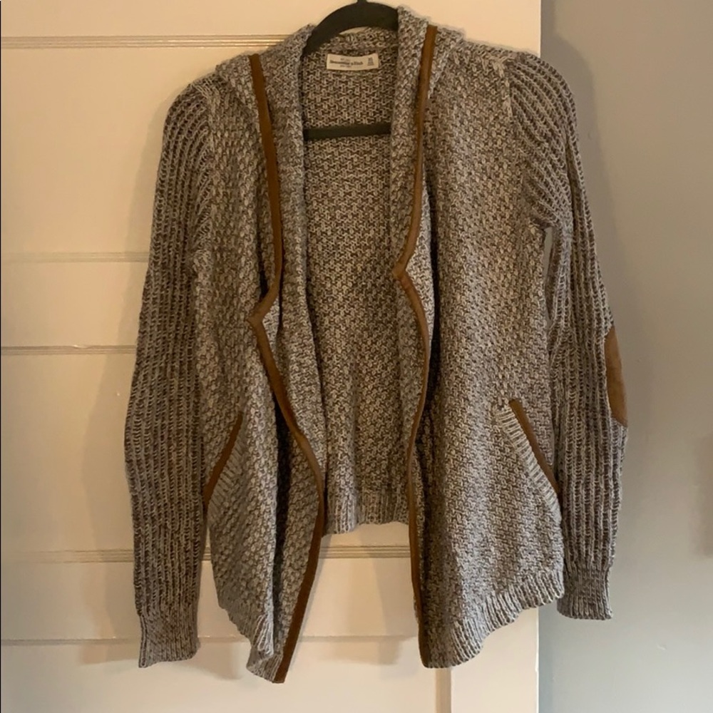 Abercrombie & Fitch Drape Front Sweater with Hood